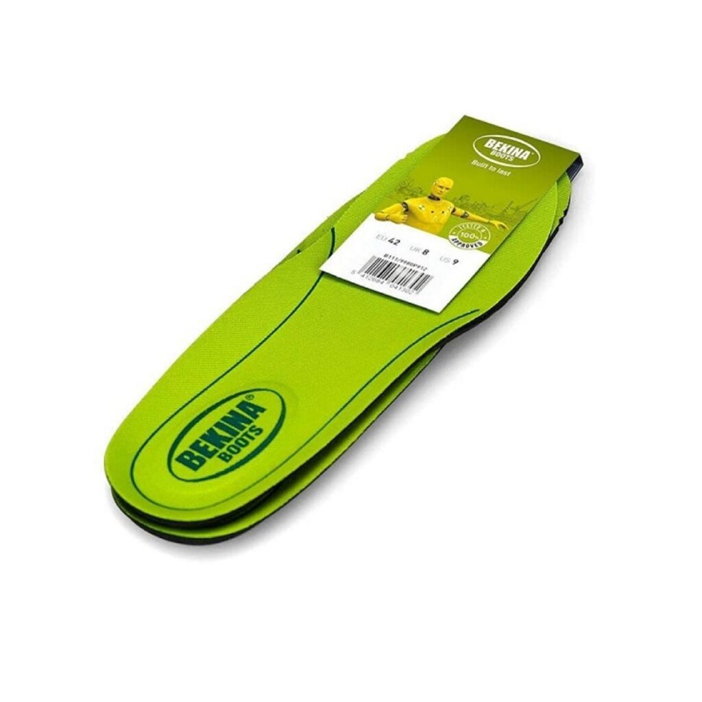 bekina ergonomic insoles bright green