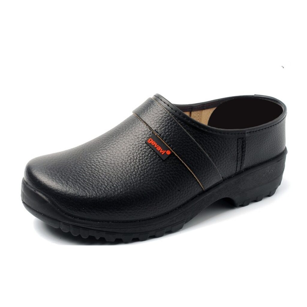 lincoln clog shoe closed heel side view