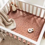 play pen with spot caramel mat