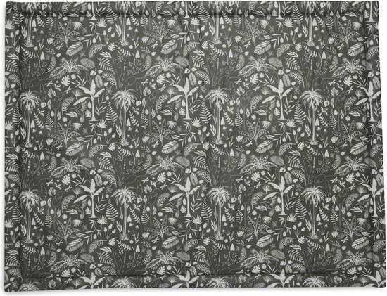 botanical leaf green play pen mat