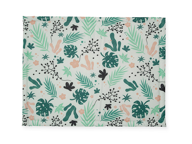 leaves play pen mat
