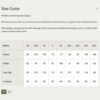 Mens Winter Jacket Size Chart