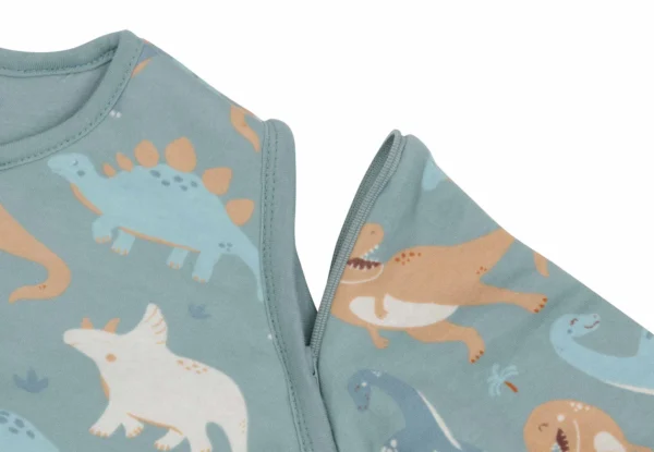 Winter roarsome closeup Roarsome Winter Sleep Sack Closeup.