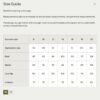 Womens Bib Size Chart
