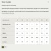 Womens Winter Jacket Size Chart